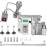550W Servo Motor Sewing Machine,Brushless Servo Motor with Controller and Foot Switch, Adjustable Speed 200RPM to 6000RPM, Ru