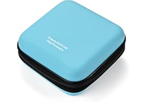 LIOVODE DVD Case, EVA CD Case Holder Storage Organizer Portable Protective DVD Wallet Holder for Car