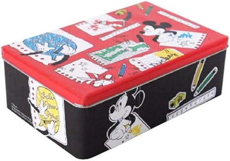 Home Line Caja de Metal Infantil Rectangular Mickey Mouse (20x13x6 cm): Amazon.es: Hogar