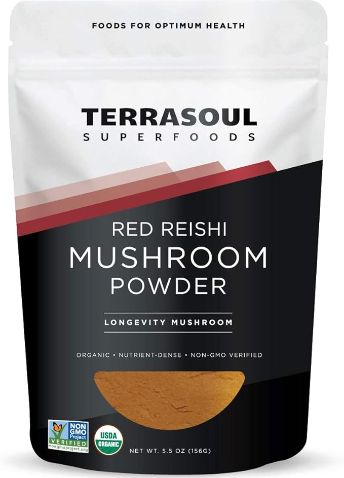 Red Reishi Mushroom Powder 41 Extract 5.5Ounce Amazon.ca