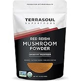 Terrasoul Superfoods Organic Reishi Mushroom Powder (4:1 Extract), 5.5 Oz, Immune Support, Stress Relief, Better Sleep, Embrace The Power of Adaptogenic Mushrooms