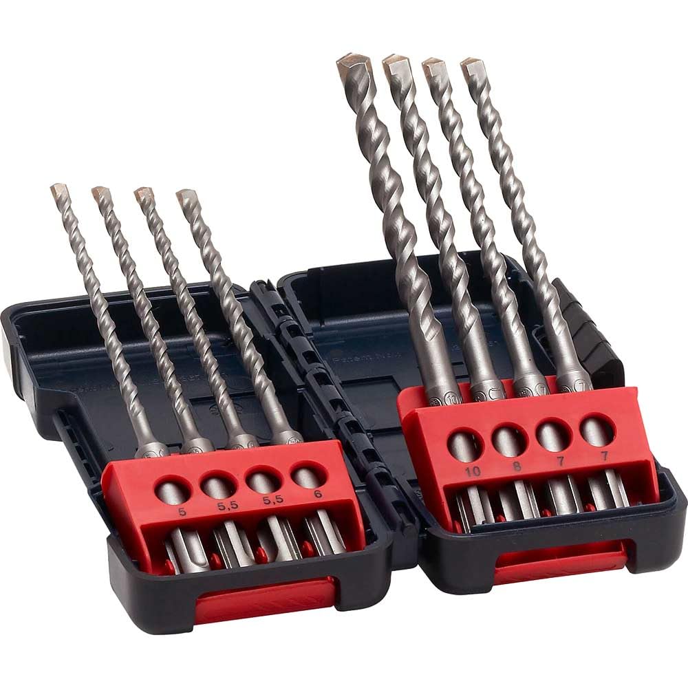 Bosch 2607019904 Sds+ Drill Bit Set In Tough Box (8 Piece)