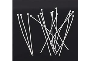 Bingcute 500Pcs Silver Plated Ball Head Pins Findings Jewelry Making 1.5-Inch/35mm