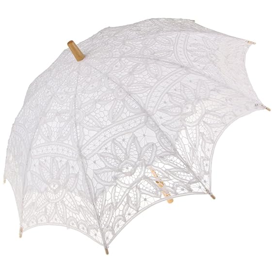 Gazechimp Sonnenschirm Spitze, Romantische Brautschirm Damen