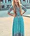 R.Vivimos Women Summer Button Up Floral Print Split Beach Maxi Dresses 4XL Light Green