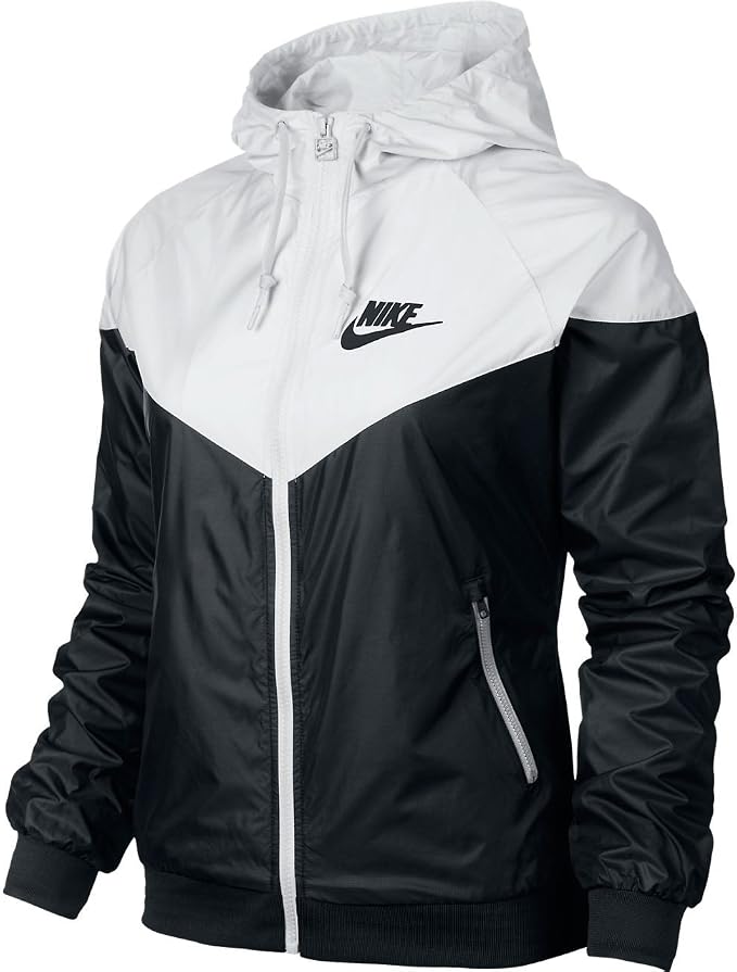 NIKE Damen Jacke Windrunner, Black/White, S Amazon.de Bekleidung
