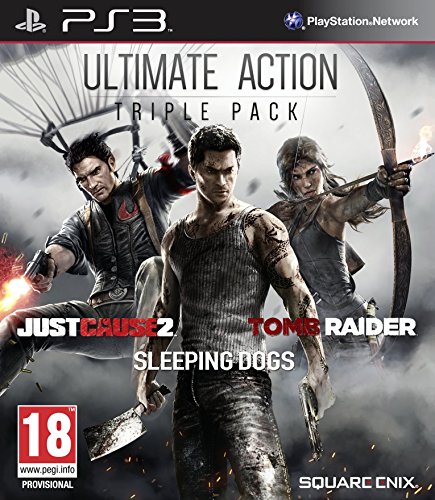 Ultimate Action Triple Pack : Just Cause 2 + Sleeping Dogs + Tomb Raider [Import Anglais]