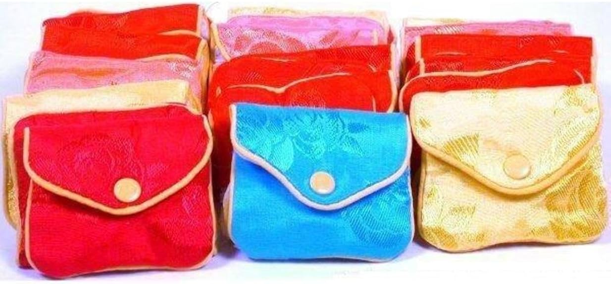 FindingKing 36 Jewelry Chinese Silk Pouches Chain Gift