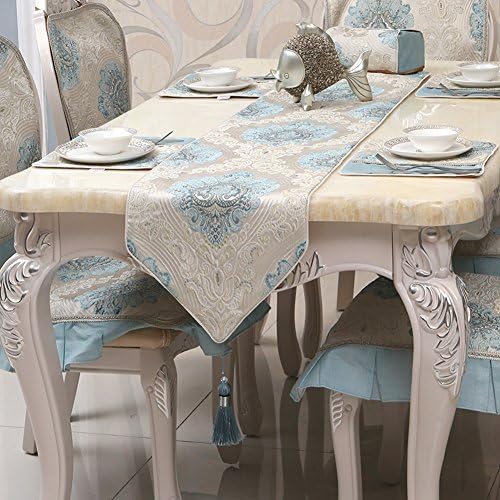 Table Runner/European Table Runner/Luxurious,Modern,Simple,Chinese Style,Embossed Coffee Table Flag/Four Seasons,Anti-skid Table Flag-B 35x210cm(14x83inch)
