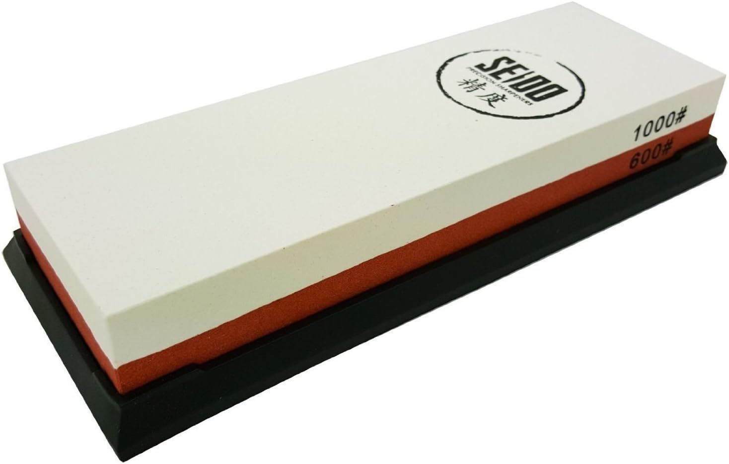 Seido 600/1500 Grit Combination Corundum Whetstone Knife Sharpening Stone / Premium Waterstone Knife Sharpener