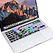XSKN Lightroom Shortcuts Silicone Keyboard Skin Cover for 2016 2017 2018 MacBook Pro 13 inch (A2159 A1706 A1989) MacBook Pro 15 inch (A1707 A1990) and PET Touch Bar Film - US and EU Common Version