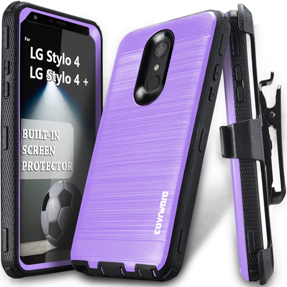Best Lg Stylo 4 Purple Case With Screen Protector