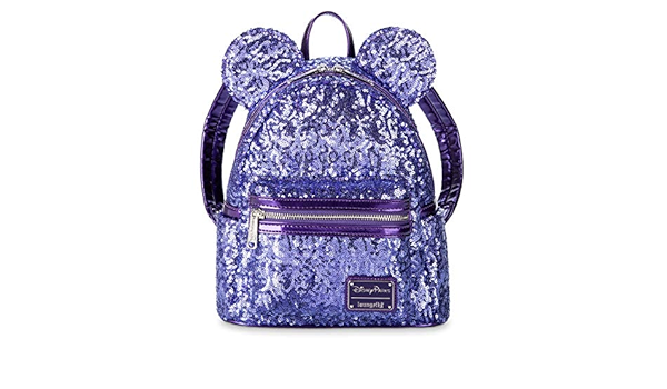 loungefly purple sequin backpack
