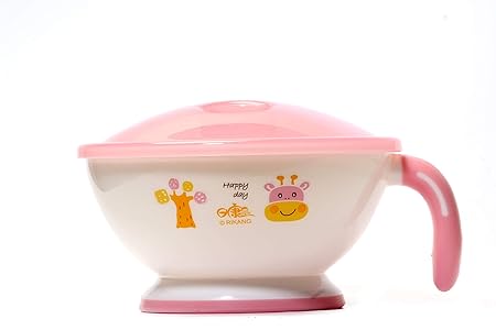 Rikang Anti-Skid Bowl with Spoon (Color May Vary)