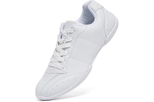 ZVC Cheer Shoes Girls White Cheerleading Shoes for Women Cheer Sneakers Kids Youth