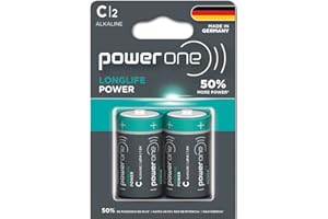 Power ONE LONGLIFE Power C Battery | Long Performing Alkaline Batteries Made in Germany with Up to 10 Years Shelf Life (2)