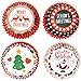 Gift Boutique 500 Pieces Christmas Cupcake Liners Muffin Colorful Paper Disposable Holders, Standard Size Ideal for Holiday Decor and Parties Christmas Theme Party Decorations, 4 Designed Wrappers