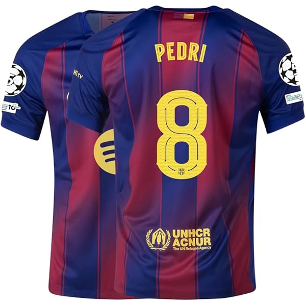 Amazon.com: Pedri #8 Home Soccer Jersey for Men Fan Version (US