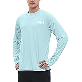 Riverruns UPF 50+ Men's Long Sleeve Cooling Quick Dry Shirt Sun Breathable Shirt Thumbhole Shirts Rash Guard for Fishing Swim