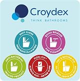 Croydex Levico Flexi-Fix D Shape Toilet Seat Soft Close Teak view 10