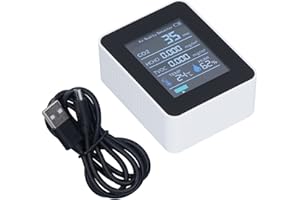 Gaeirt Mold Test Kit for Home, Intelligent Alarm System Real-time Display Mold Detector Clear Number for Bedroom for Home(White)