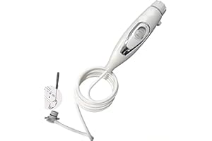 JDHAVMOS Replacement Hose and Handle Parts Compatible with Waterpik Wp100, Wp-450, Wp-660, Wp-900 Ultra Water Flosser Oral Hygiene Dental Water Jet Accessories.(1Handle &1hose)