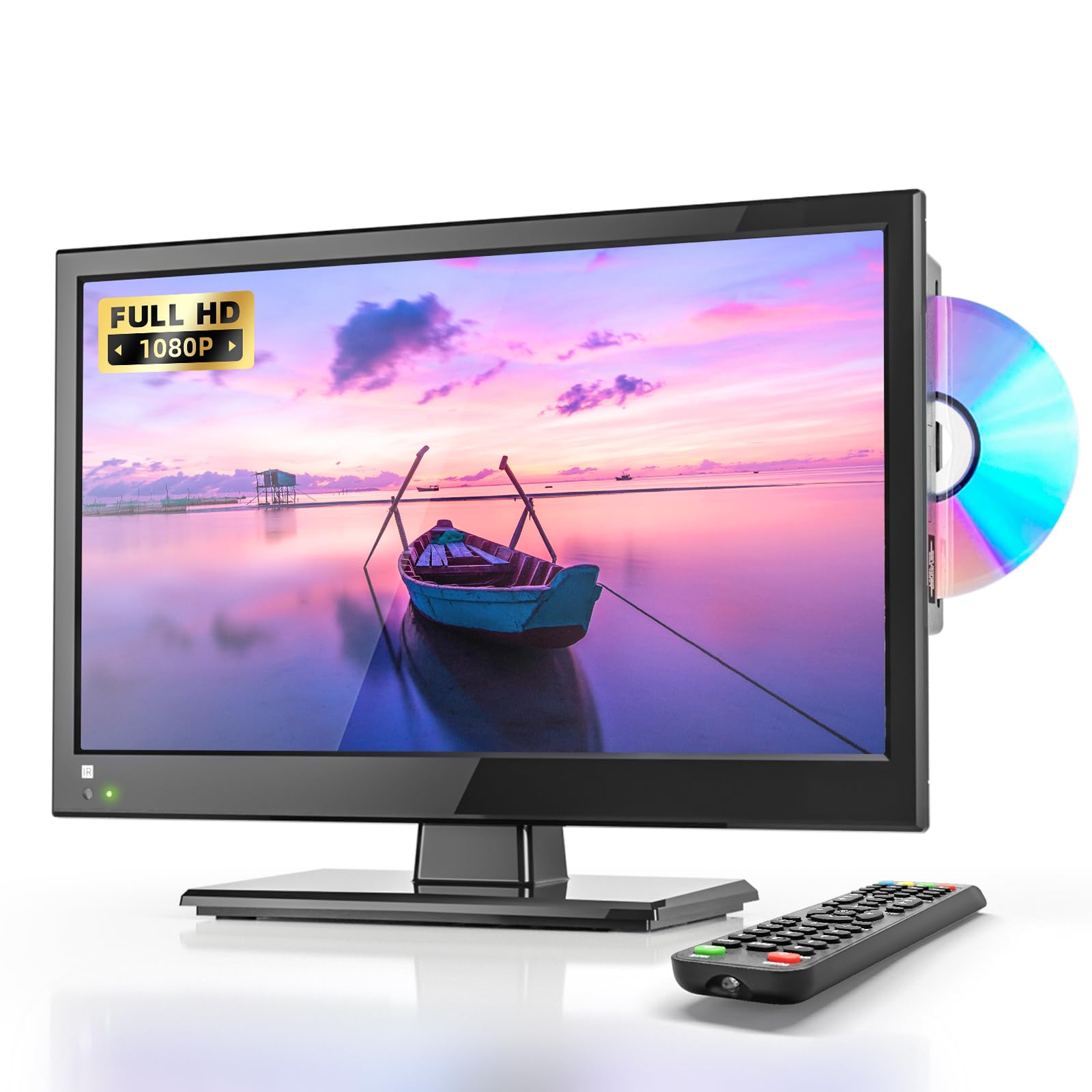 Photo 1 of Desobry 16 INCH TV with DVD Player Built in 1080P LCD TV DVD Player Combo with HDMI USB Monitor for Home, Kitchen, RV Camper, or Office,RV TV