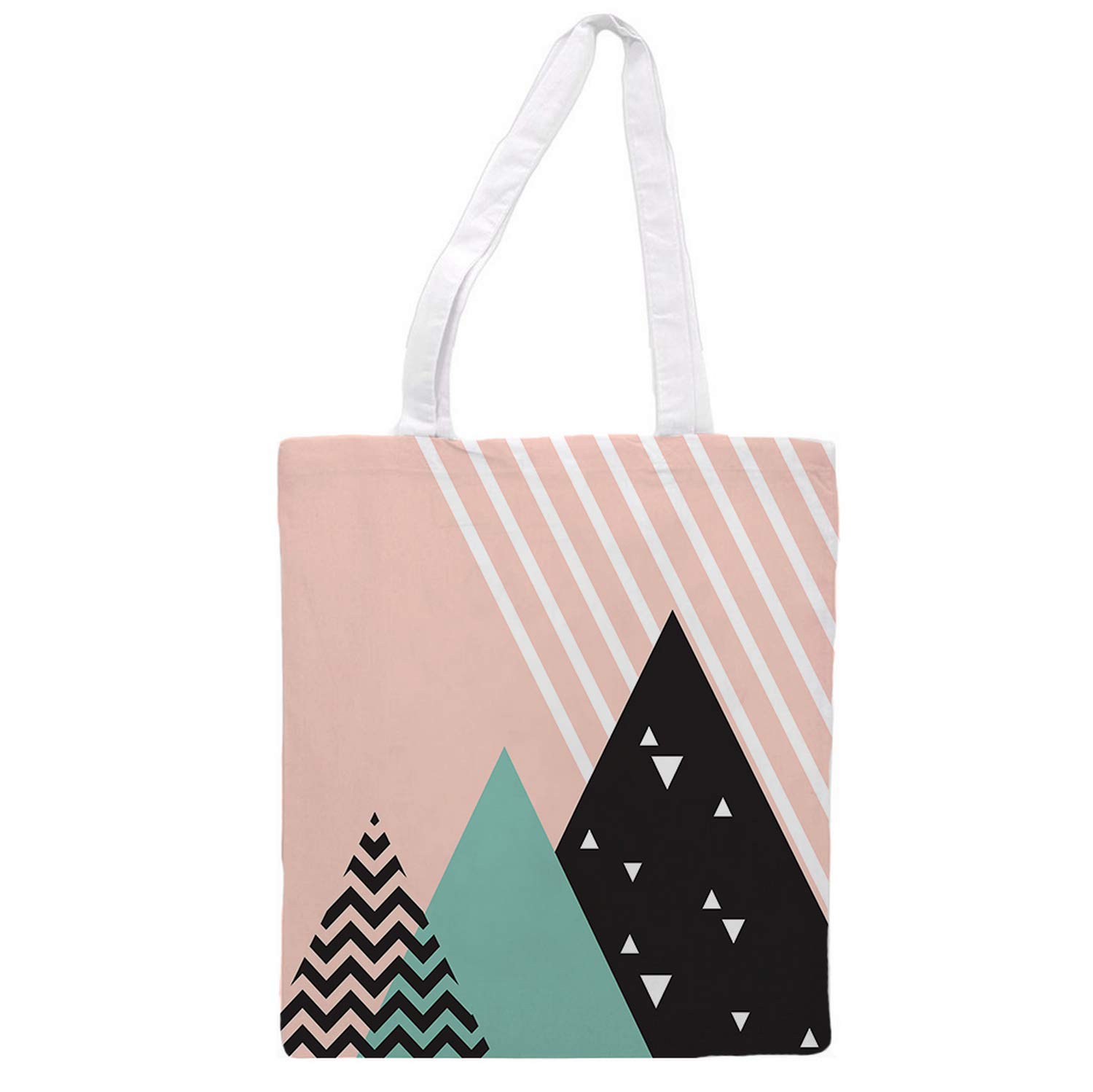 Nacnic Tote bag cloth GEOMETRICAS MOUNTAINS. multipurpose shoulder strap