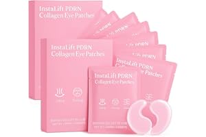 Instalift PDRN & Collagen Eye Patches, Under Eye Patches for Puffy Eyes and Dark Circles & Fine Lines, with Niacinamide, Hydr