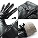 Womens Winter Leather Touchscreen Texting Warm Driving Lambskin Gloves 100% Pure