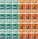 Matt's Munchies Mango and Island Mango Pack of 24 Fruit Leather Organic Non-GMO Peelable Fruit Snacks