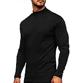 Rela Bota Mens Half Turtleneck Long Sleeve Pullover Basic Designed Undershirt Stretch Slim Fit Sweaters