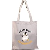 BDPWSS Funny Penguin Gift Penguin Lover Gift I'm Not Short I'm Penguin Sized Penguin Inspired Tote Bag (Penguin size TG)