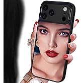 Cavdycidy Mirror Case Compatible with iPhone 17 Pro, [Full Camera Protection] [Drop Protection] Shockproof Soft Bumper Protective Slim Phone Case Silver