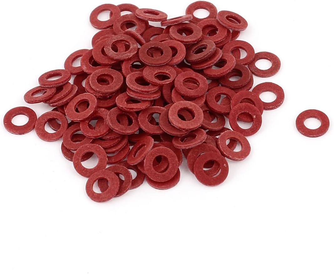Aexit 100Pcs 3 x 6 x 0.8mm Fiber Motherboard Insulating Washers Red (38cbaf1986e4ad7dac8001945803f7b4)