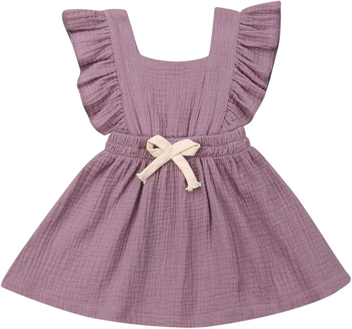 purple overall dress