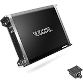 Recoil RED600-1 1320 Watts Class-D Car Audio Mono-Block Subwoofer Amplifier, 1 Ohm Stable, Remote Bass Knob Included