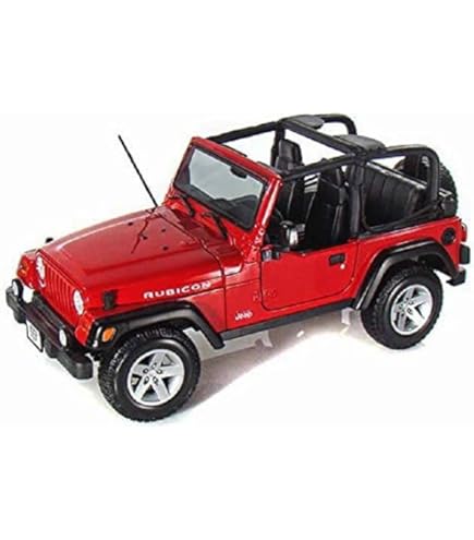 Maisto Jeep Rubicon レッド Amazon.com: MODELLINO en Scala COMPATIBILE CON Jeep Wrangler