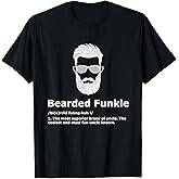 3:33 Creations Men's Black Bearded Funkle Funny Uncle Definition T-Shirt