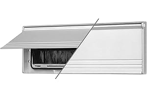 Draft Dodger 11.5"" Insulated Universal Surface Mount Satin Silver Mail Slot Mailbox