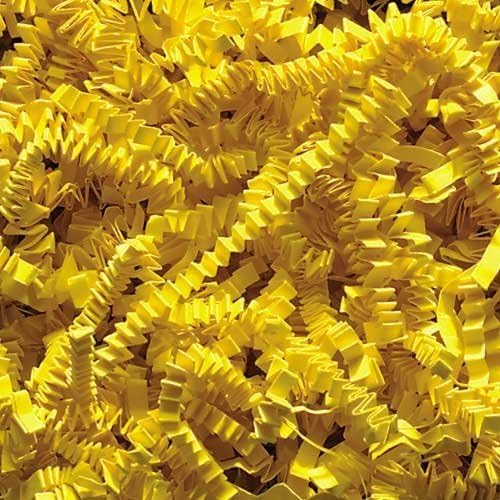1/2 LB Crinkle Cut Paper Shred, Yellow