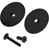 Prime-Line Door Bore Hole Cover Plate, 2-5/8 in., Matte Black, Steel