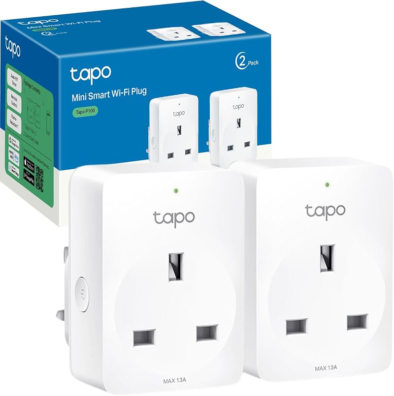 Tapo P100 2-Pack Smart Plug Wi-Fi Remote Control Alexa Google Home