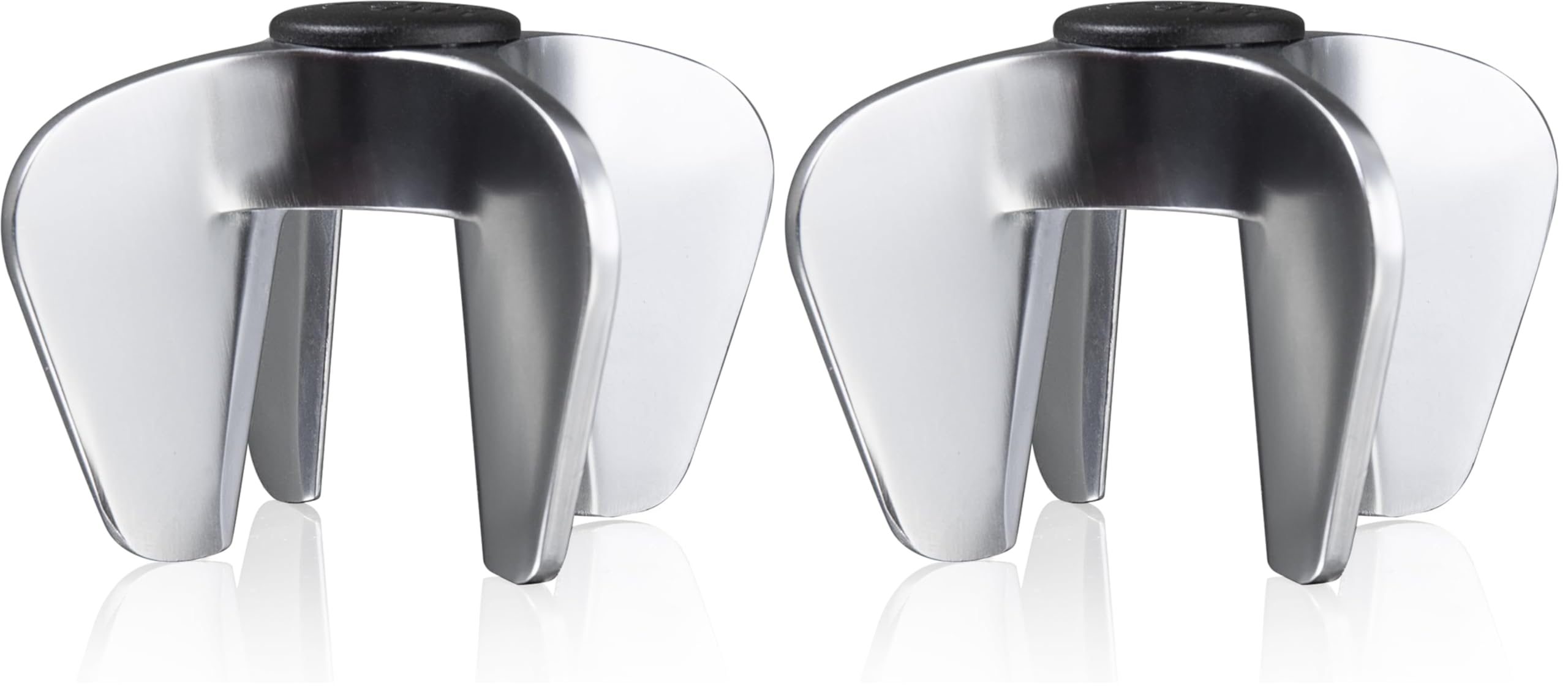 Vacu Vin Champagne Opener, Silicone, Silver, 9.5x16x6.9 cm (Pack of 2)