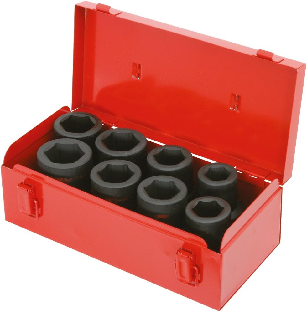 KS Tools 515.0308 Impact Socket Set (8 Pieces) 1-inch 24-38mm Deep, Variety pack - Image 4