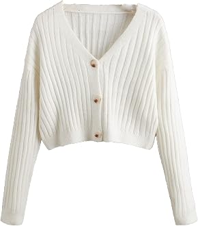 Neck Soft Knit Cardigan Sweaters 