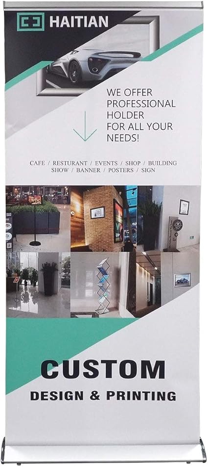 Haitian Premium Roller Banner Stand Graphic Size 90cm X 200cm Wide