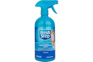 Fresh Step Cat Litter Box Odor Eliminating Spray - Odor Neutralizing Cat Deodorizer Spray for Kitty Litter Box, 24 Fl Oz