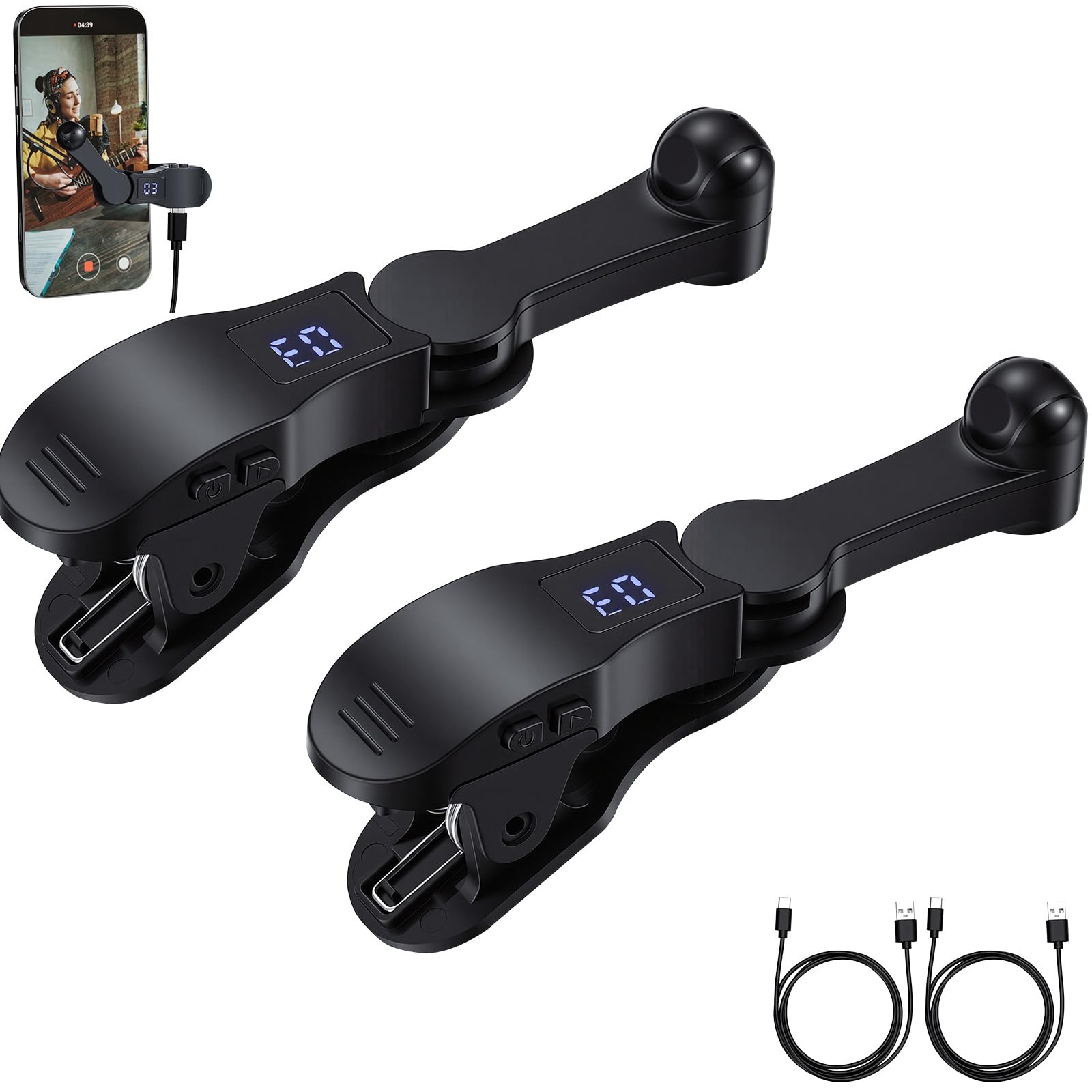 Photo 1 of Sabary 4 Sets Auto Clicker for Smart Phone, Fast Screen Tapping Device Auto Tapper Continuous Click Simulation Finger for Games, Live Likes, Flash Deals, Reward Tasks, Plug and Play (Black)