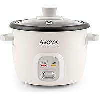 Aroma Housewares 4-Cups (Cooked) / 1Qt. Rice & Grain Cooker (ARC-302NG), White